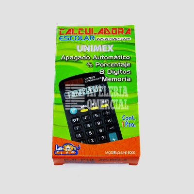CALCULADORA DE BOLSILLO 8 DIG. LEONCITO 